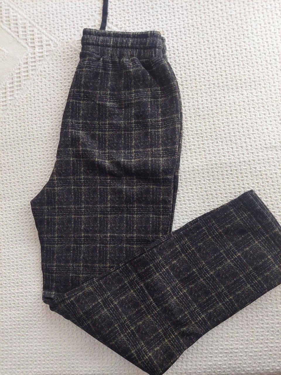 Calças estilo leggins cardadas